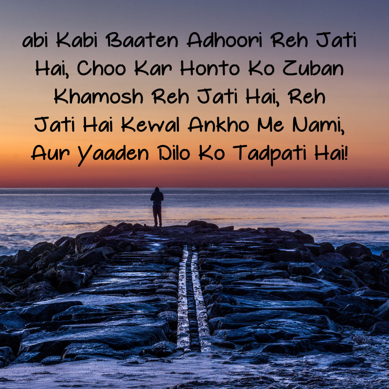 sad love shayari in english